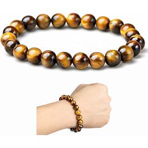 Tigers Eye Protection Handmade Bracelet Best Present For Men Women Attract